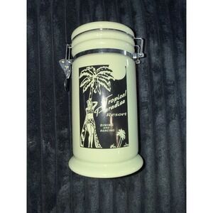 California Pantry Tropical Paradise‎ Resort Dine & Dance  Retro Art Canister